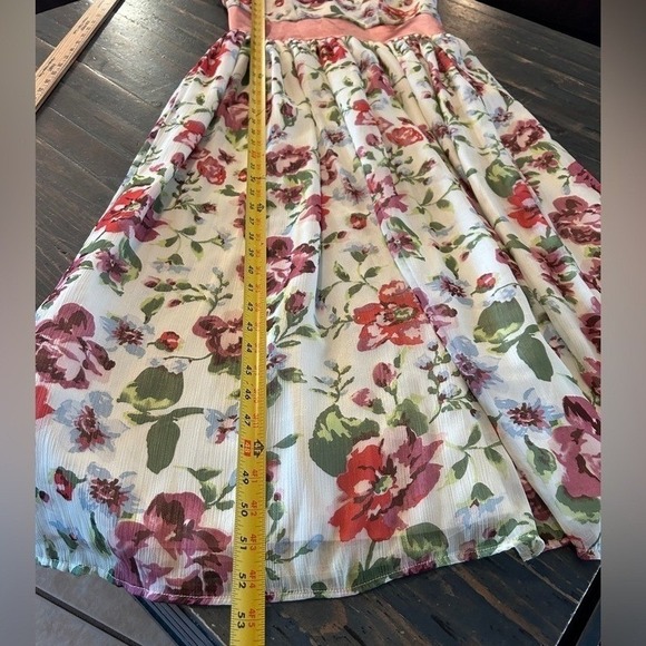 Vintage Housewife Handmade 1950's Inspired Floral Dress Modest Summer Spring - Picture 5 of 8